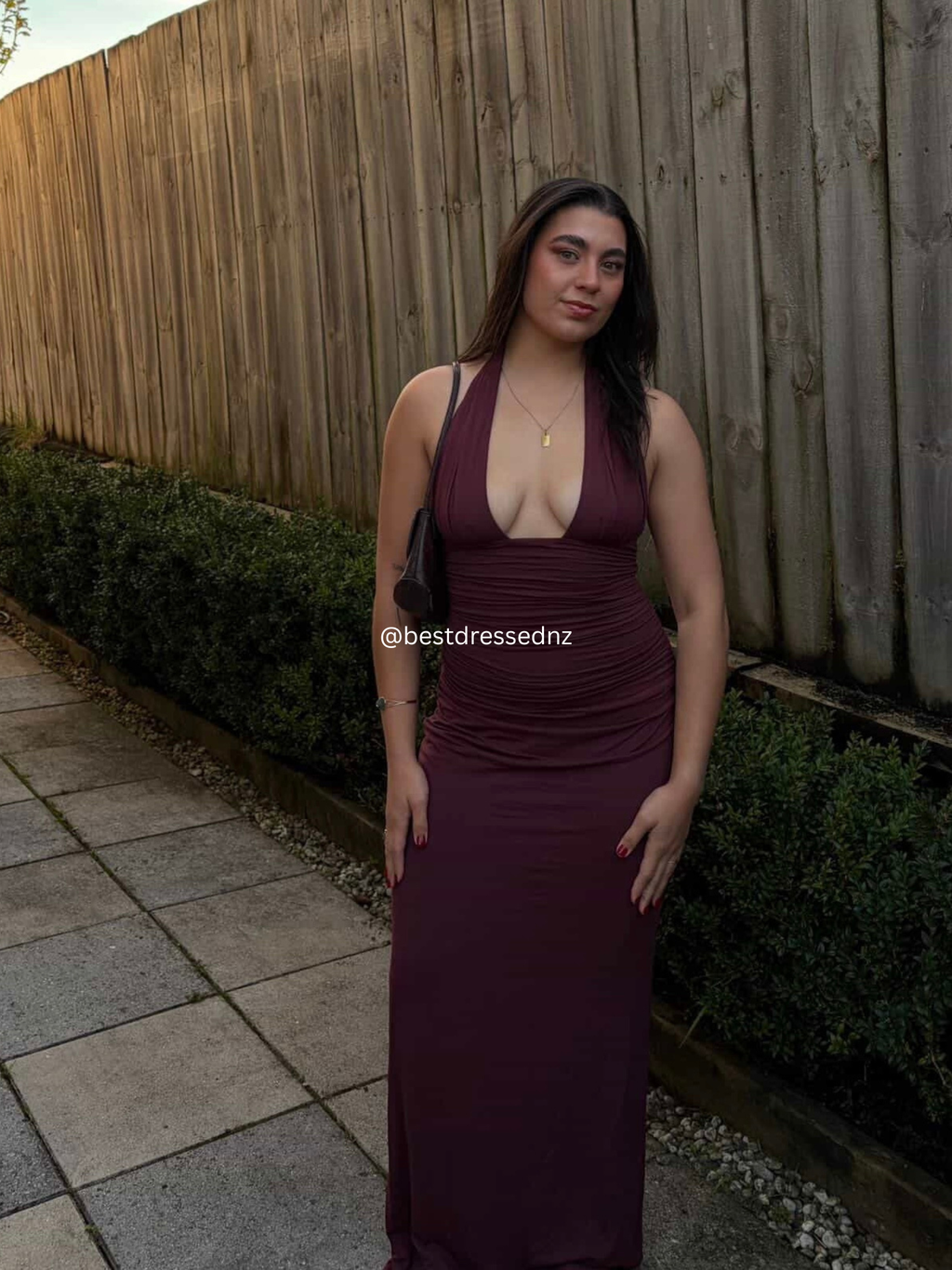 Say What You Feel Maxi in Maroon
