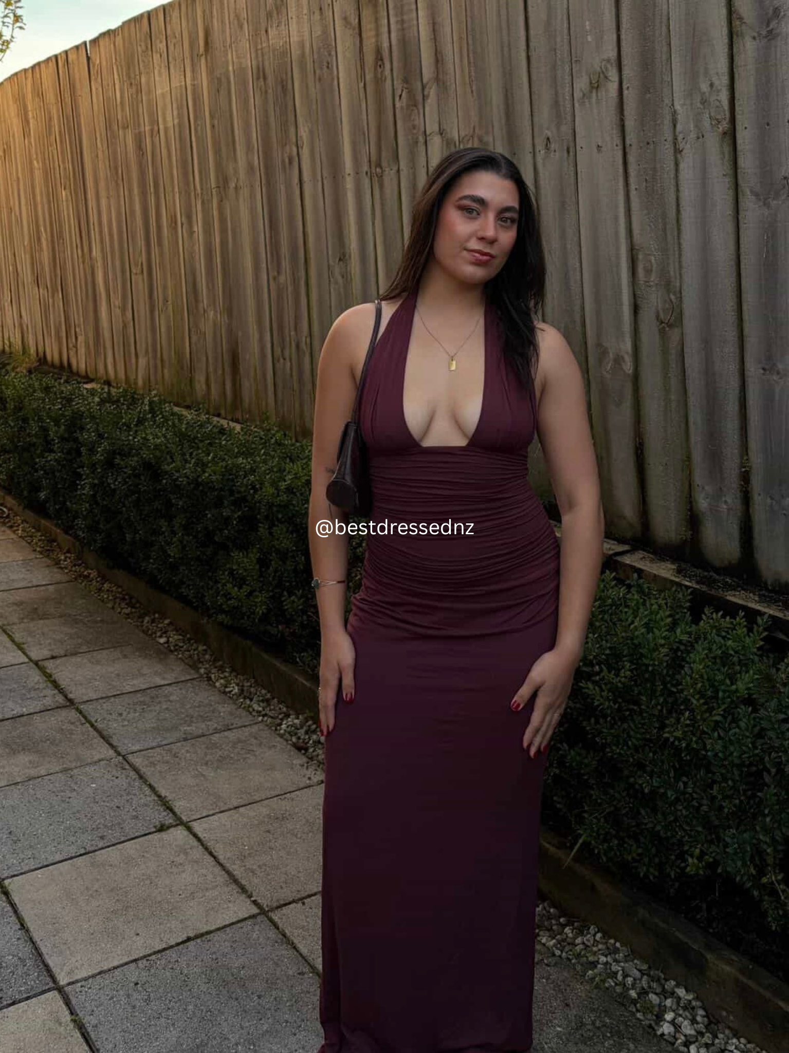 Say What You Feel Maxi in Maroon