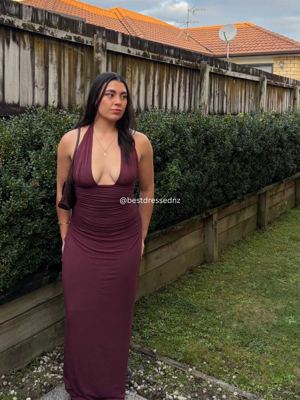 Say What You Feel Maxi in Maroon