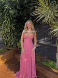 Daniella Corset Maxi in Pink