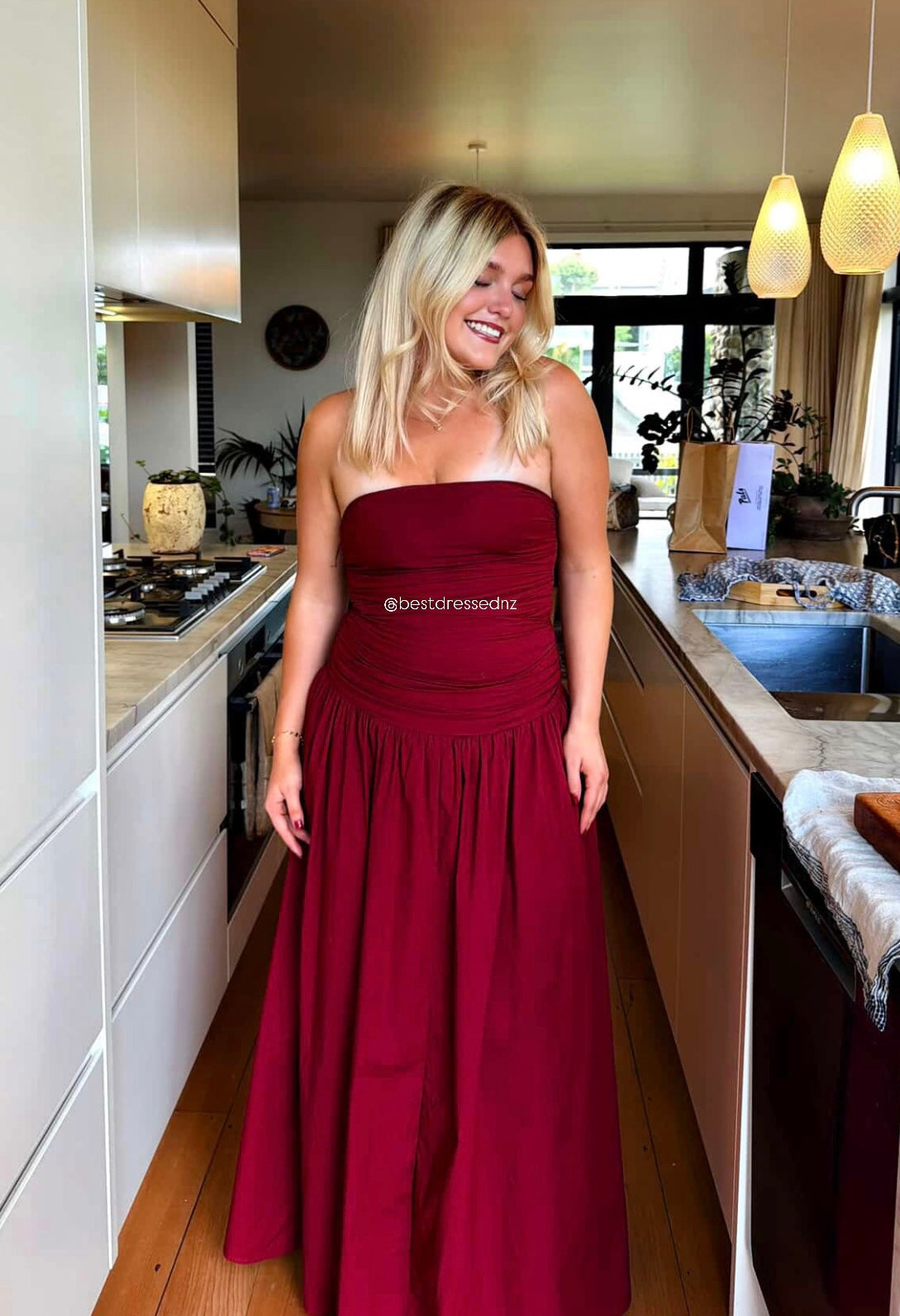 Carmel Maxi in Merlot
