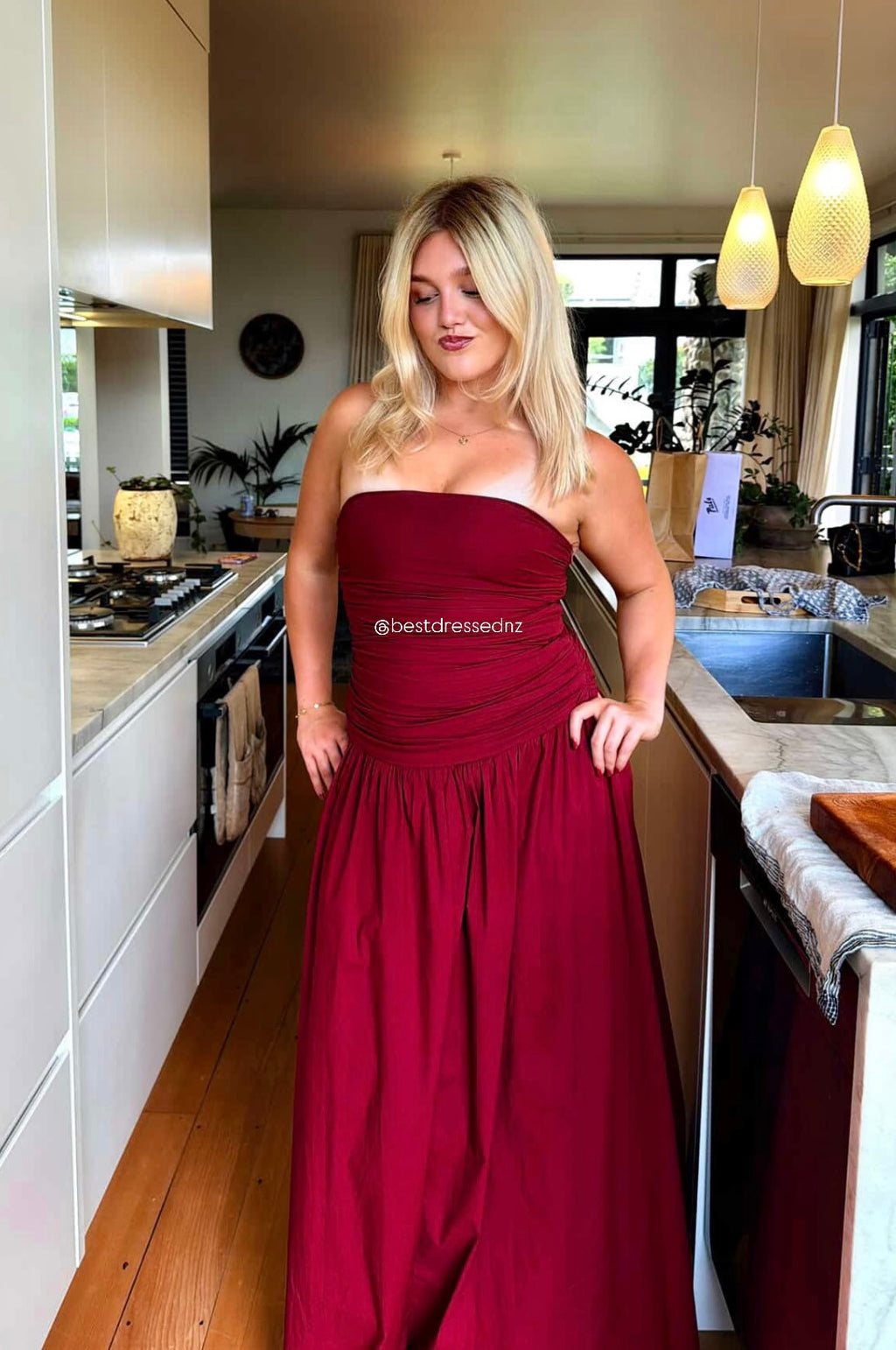 Carmel Maxi in Merlot