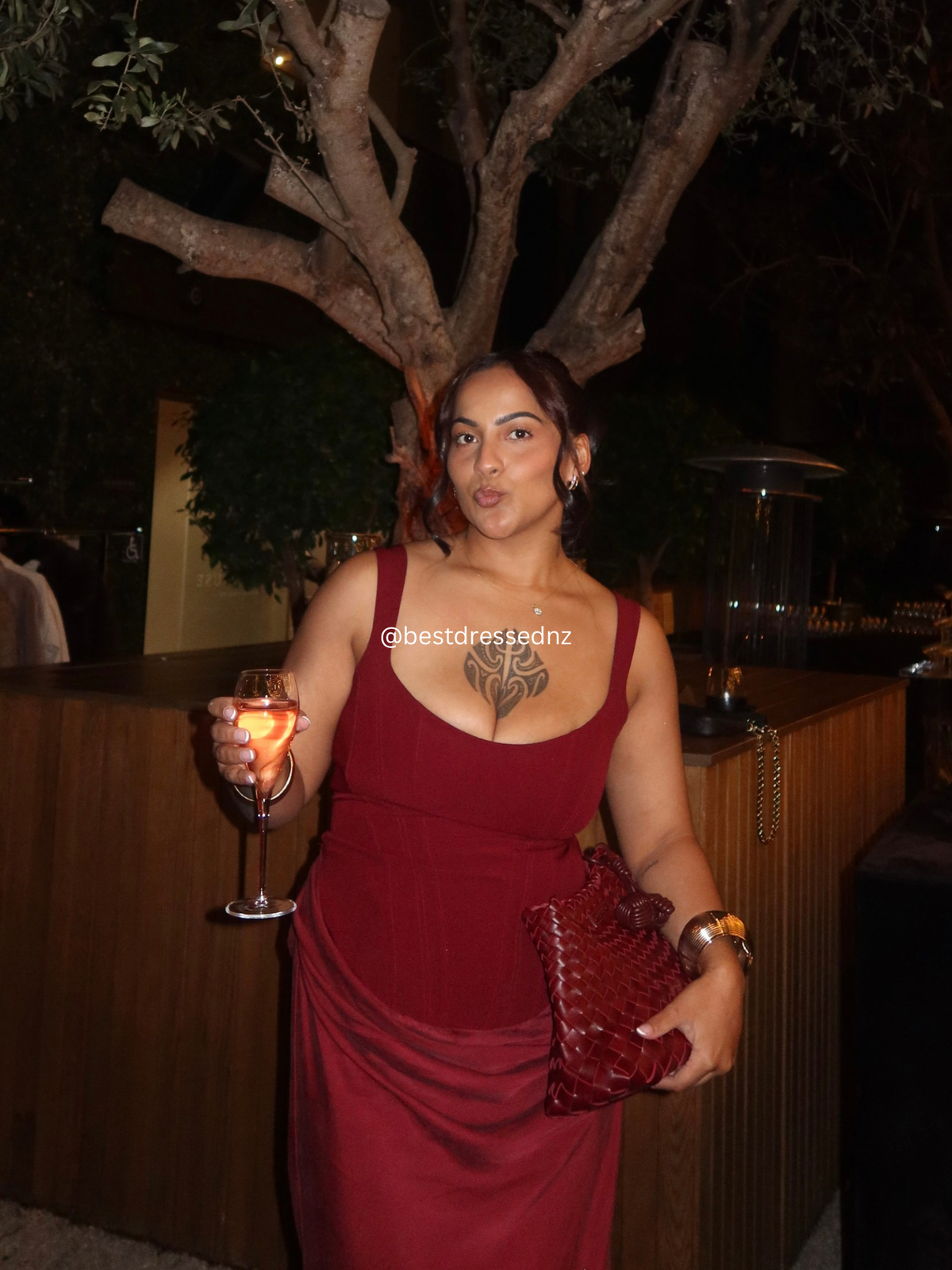 Cornelia Maxi in Burgundy