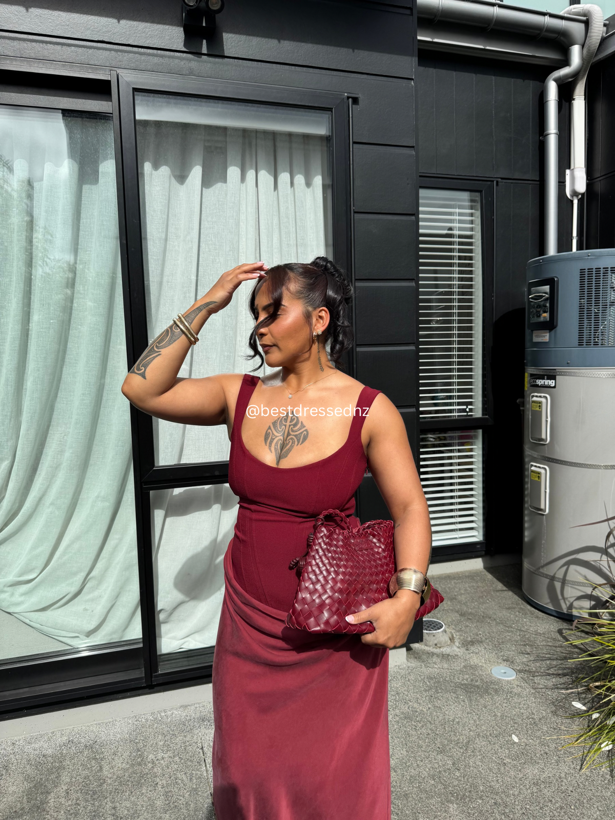 Cornelia Maxi in Burgundy