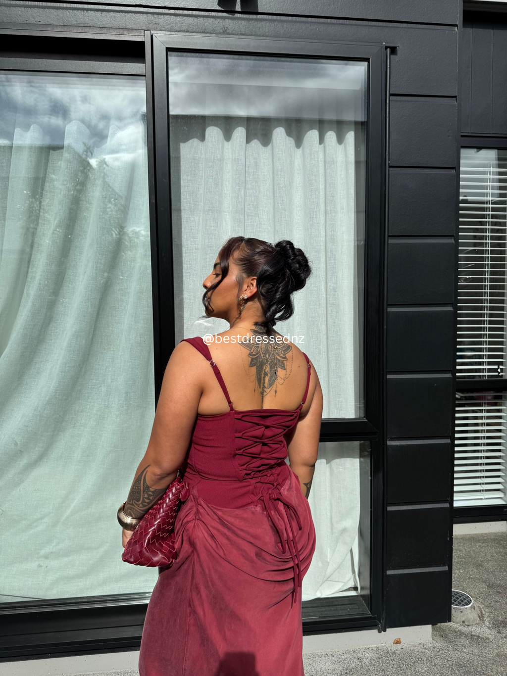 Cornelia Maxi in Burgundy
