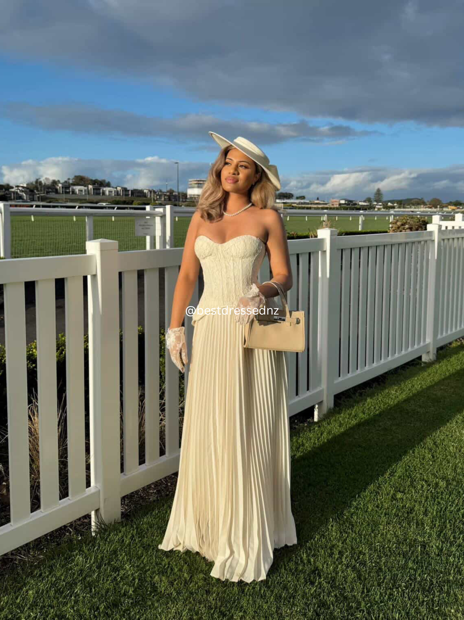 Daniella Corset Maxi in Cream