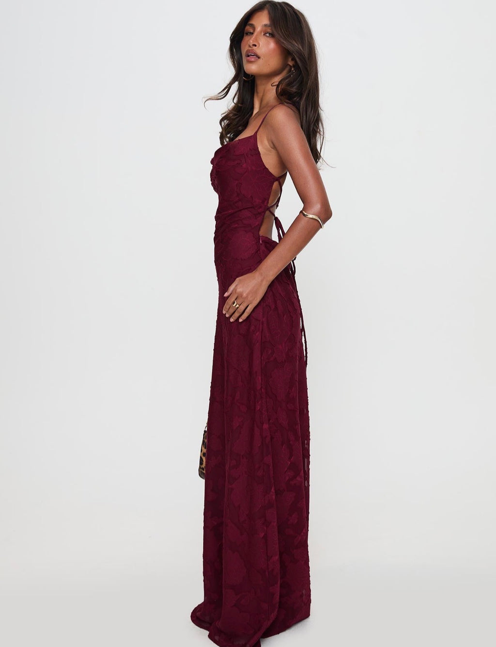 Celena Maxi in Burgundy