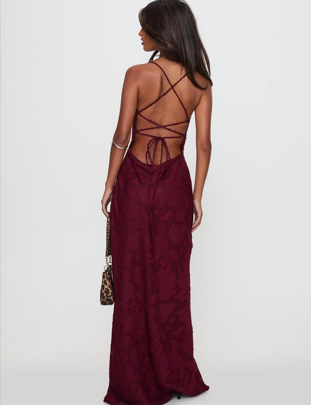 Celena Maxi in Burgundy