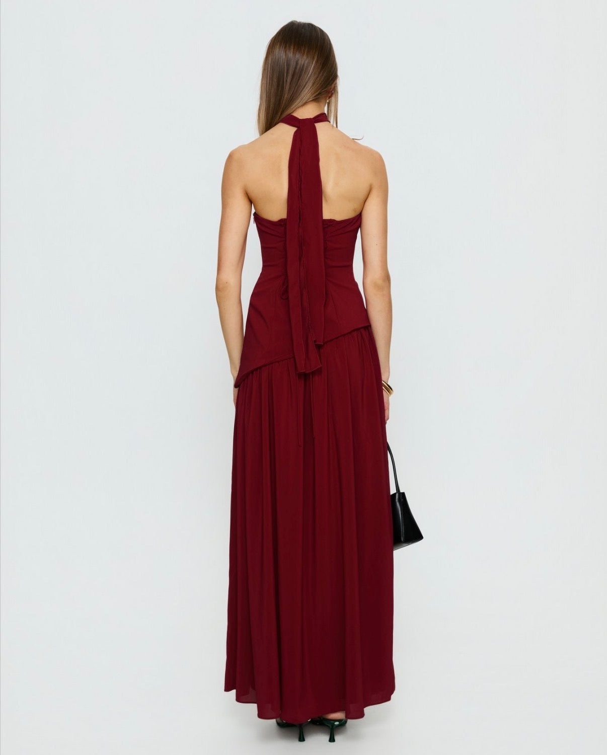 Odela Maxi in Maroon