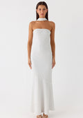 Under The Pagoda Maxi in White Polka