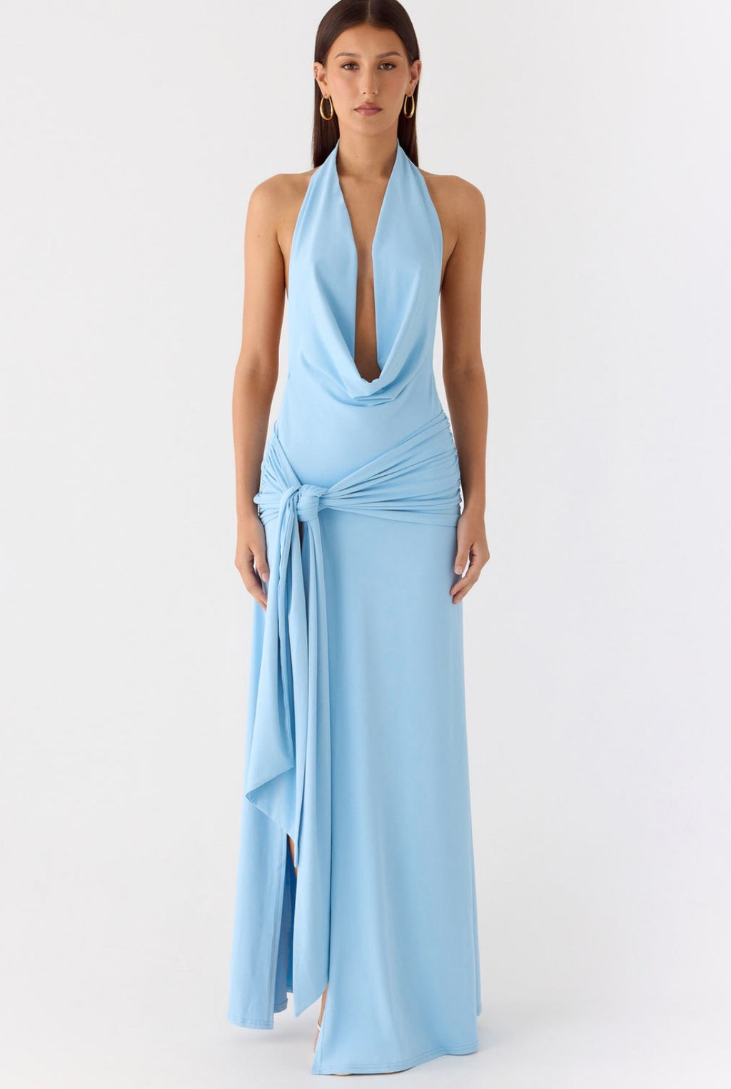 Rowan Ray Cowl Maxi in Blue