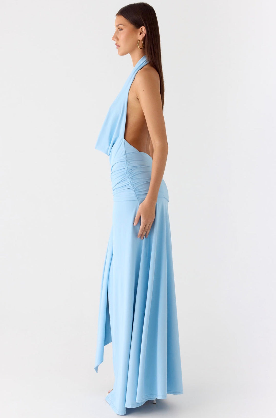 Rowan Ray Cowl Maxi in Blue