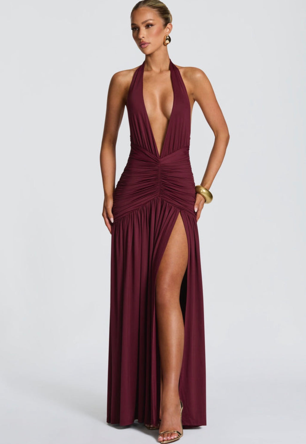 Melania Maxi in Cherry Lacquer