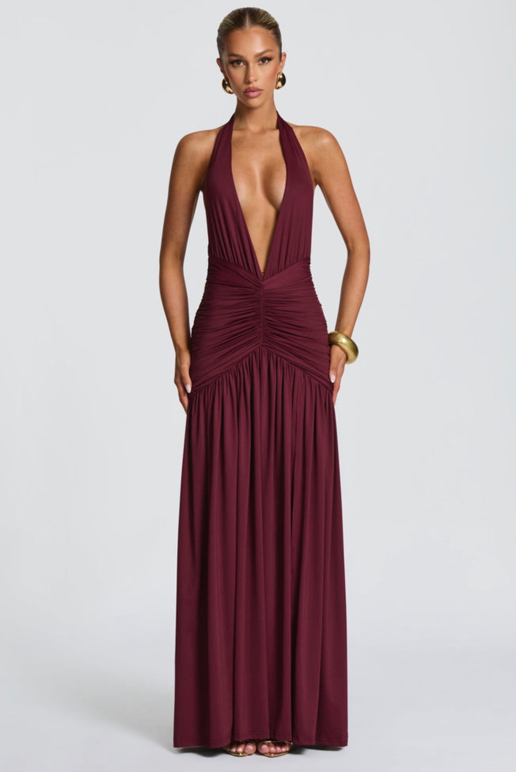 Melania Maxi in Cherry Lacquer