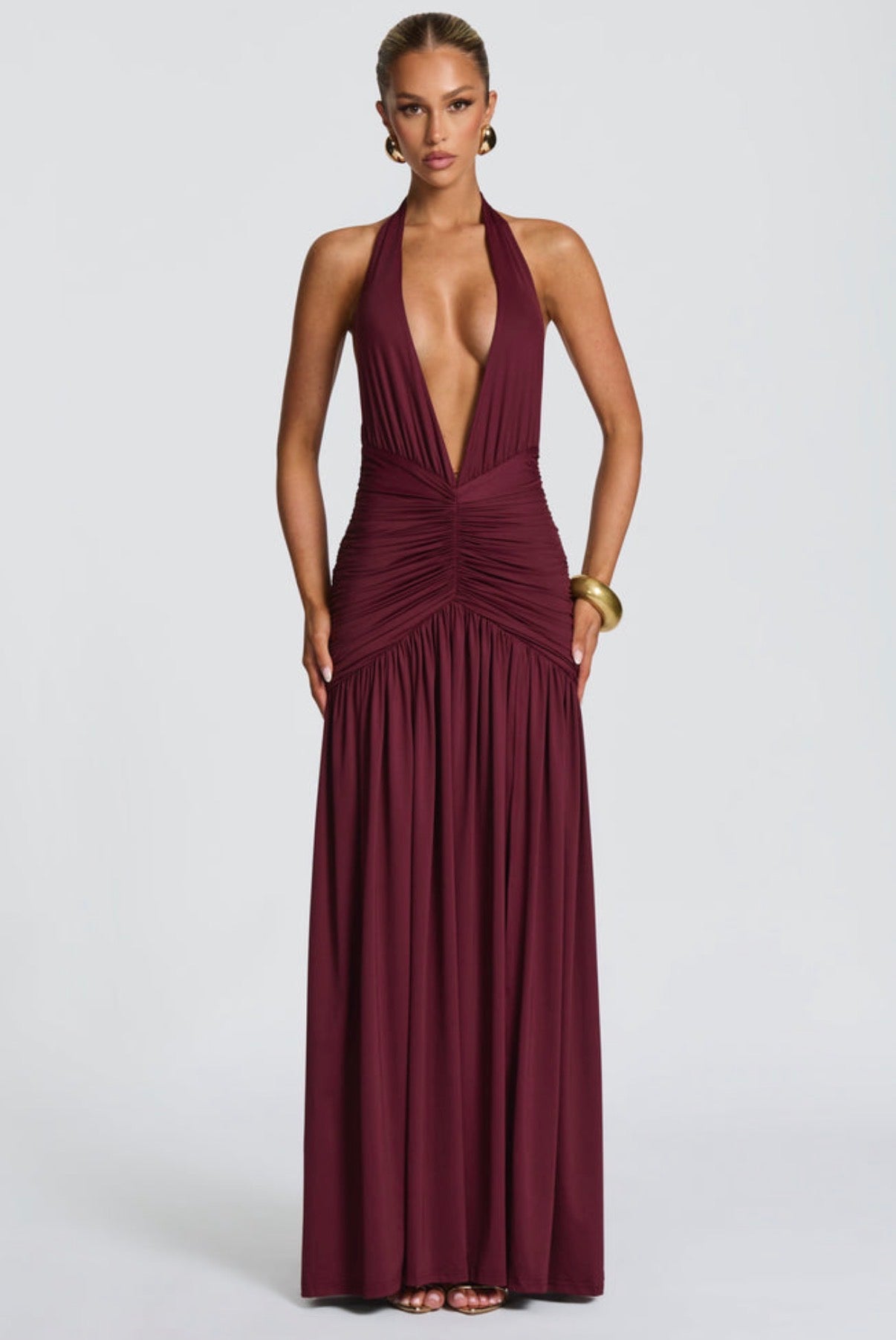 Melania Maxi in Cherry Lacquer