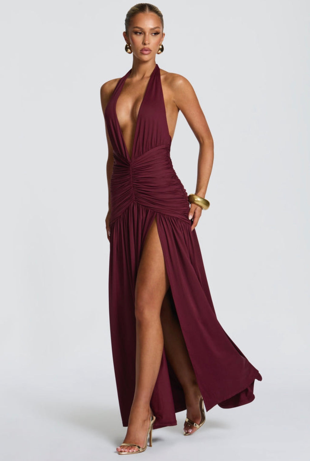 Melania Maxi in Cherry Lacquer