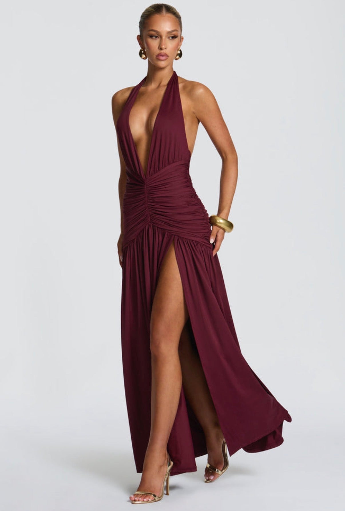 Melania Maxi in Cherry Lacquer