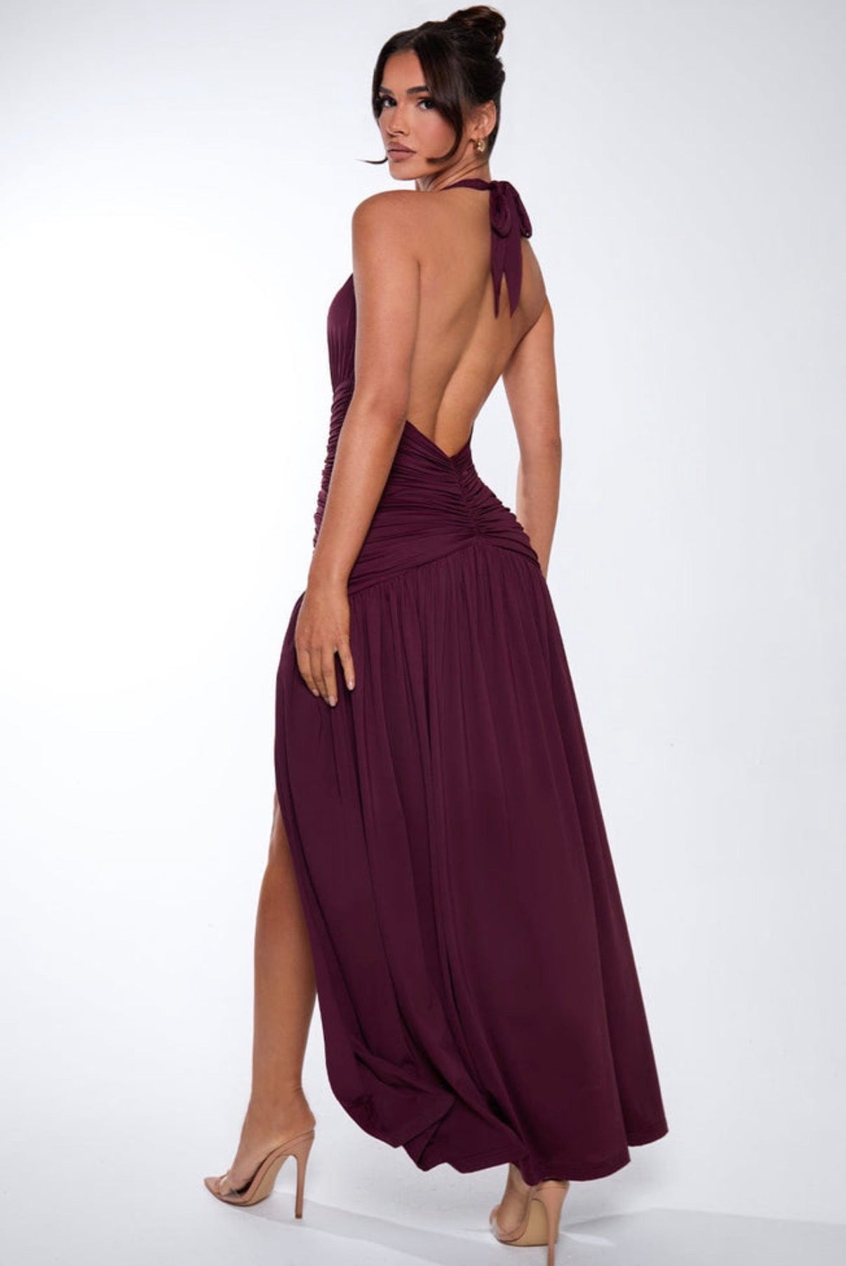 Melania Maxi in Cherry Lacquer
