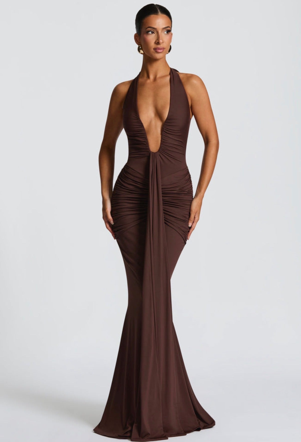 Rosetta Maxi in Plum Brown