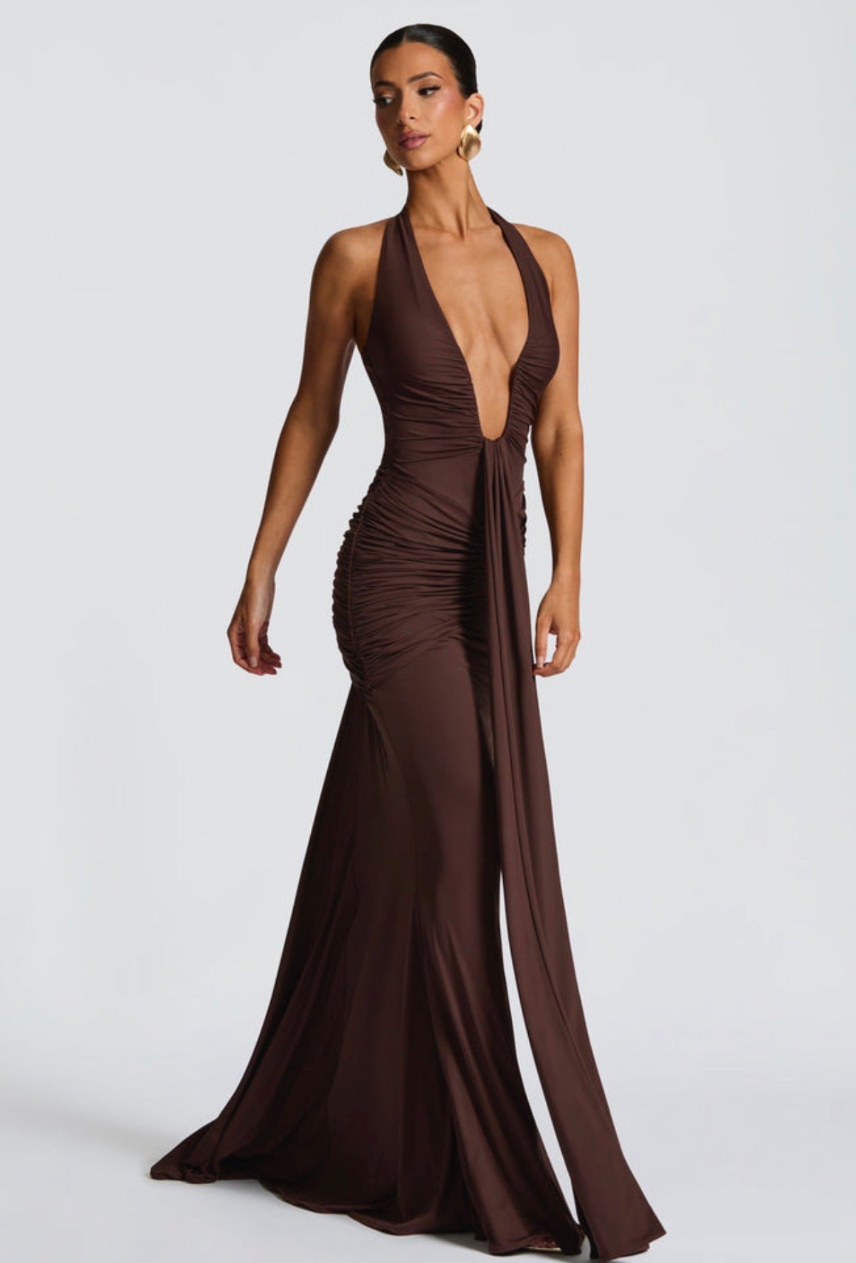 Rosetta Maxi in Plum Brown