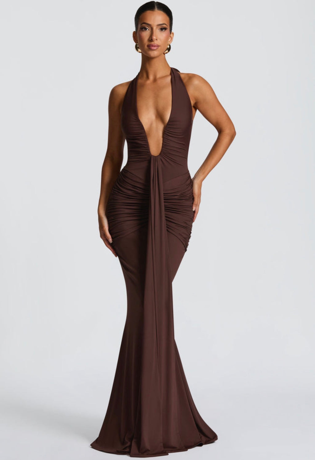 Rosetta Maxi in Plum Brown