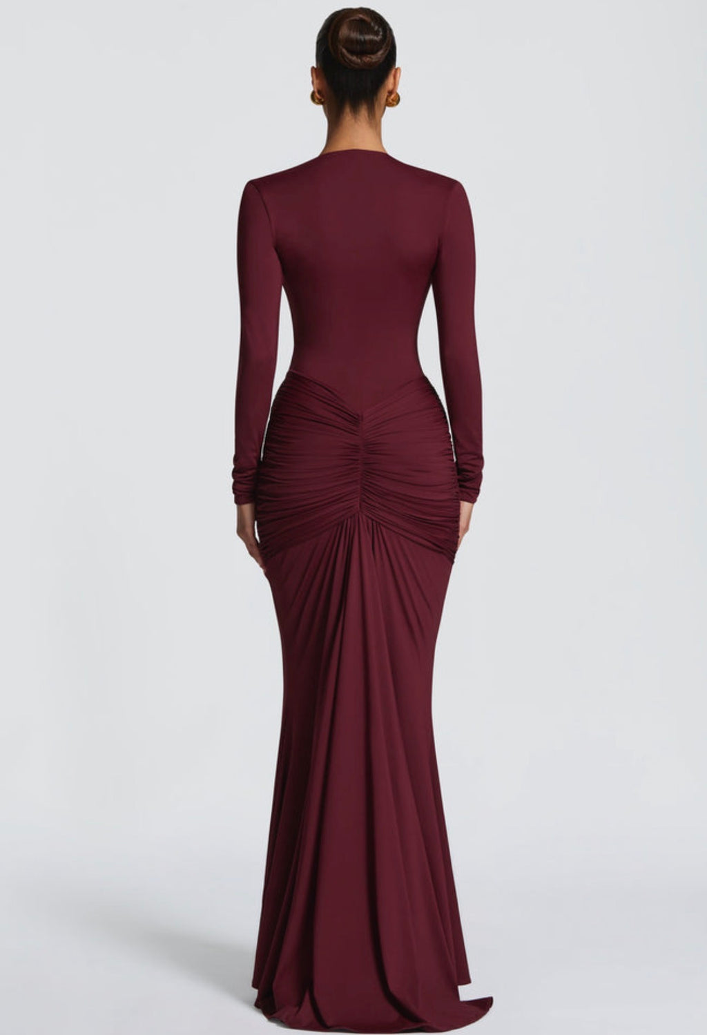 Tara Maxi in Cherry Lacquer