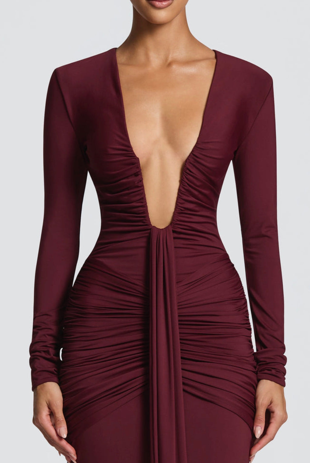 Tara Maxi in Cherry Lacquer