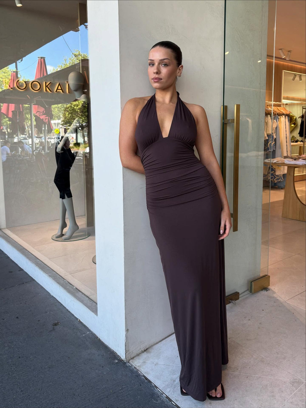 Lena Maxi in Brown
