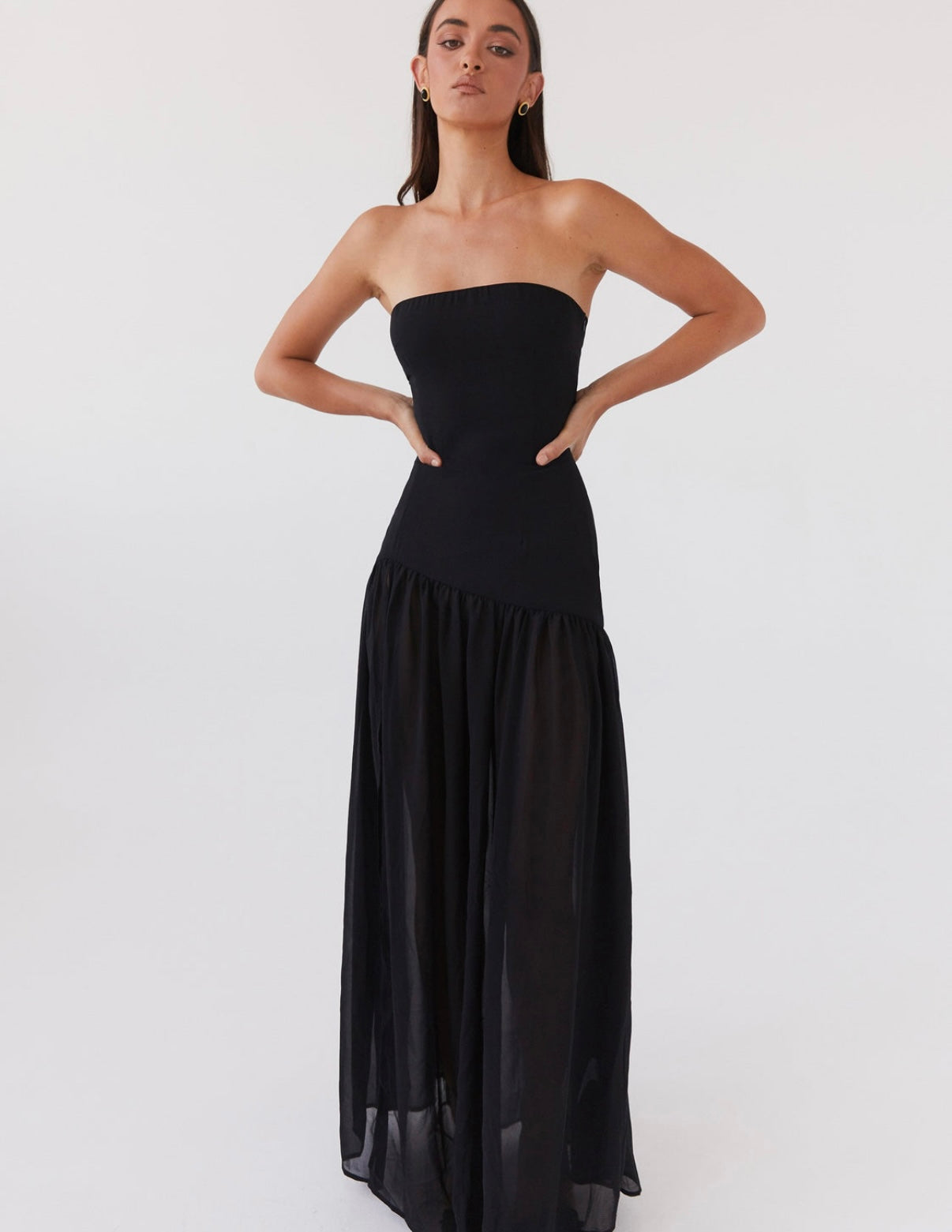 Eden Strapless in Black