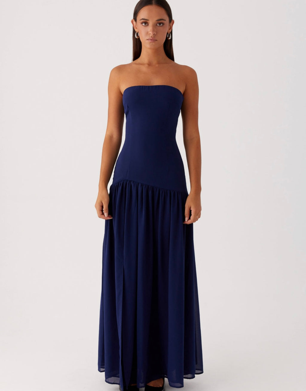 Eden Strapless in Navy
