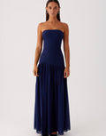 Eden Strapless in Navy