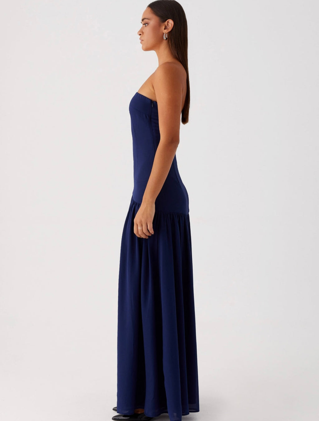 Eden Strapless in Navy