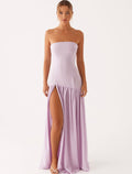 Eden Strapless Maxi in Lilac