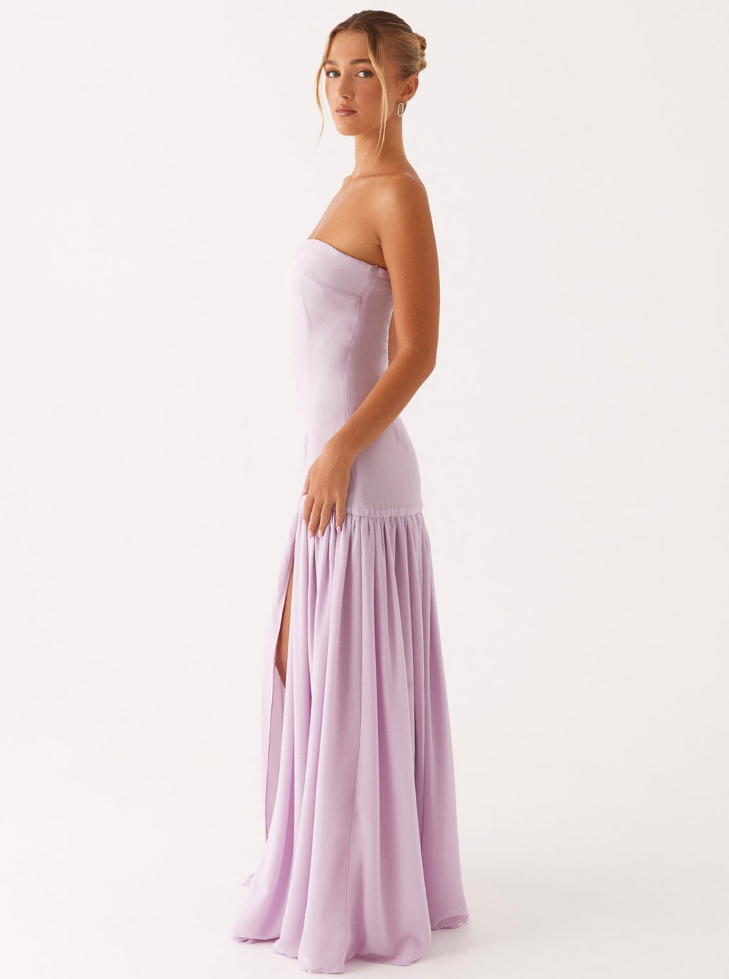 Eden Strapless Maxi in Lilac