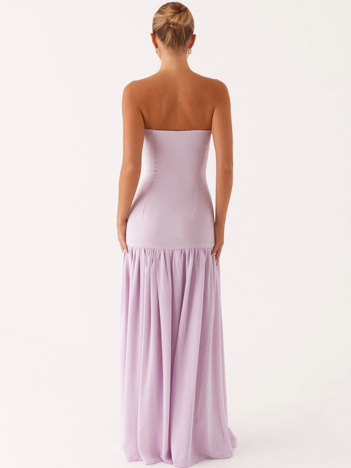 Eden Strapless Maxi in Lilac