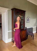 Still Got It Mesh Maxi in Burgundy