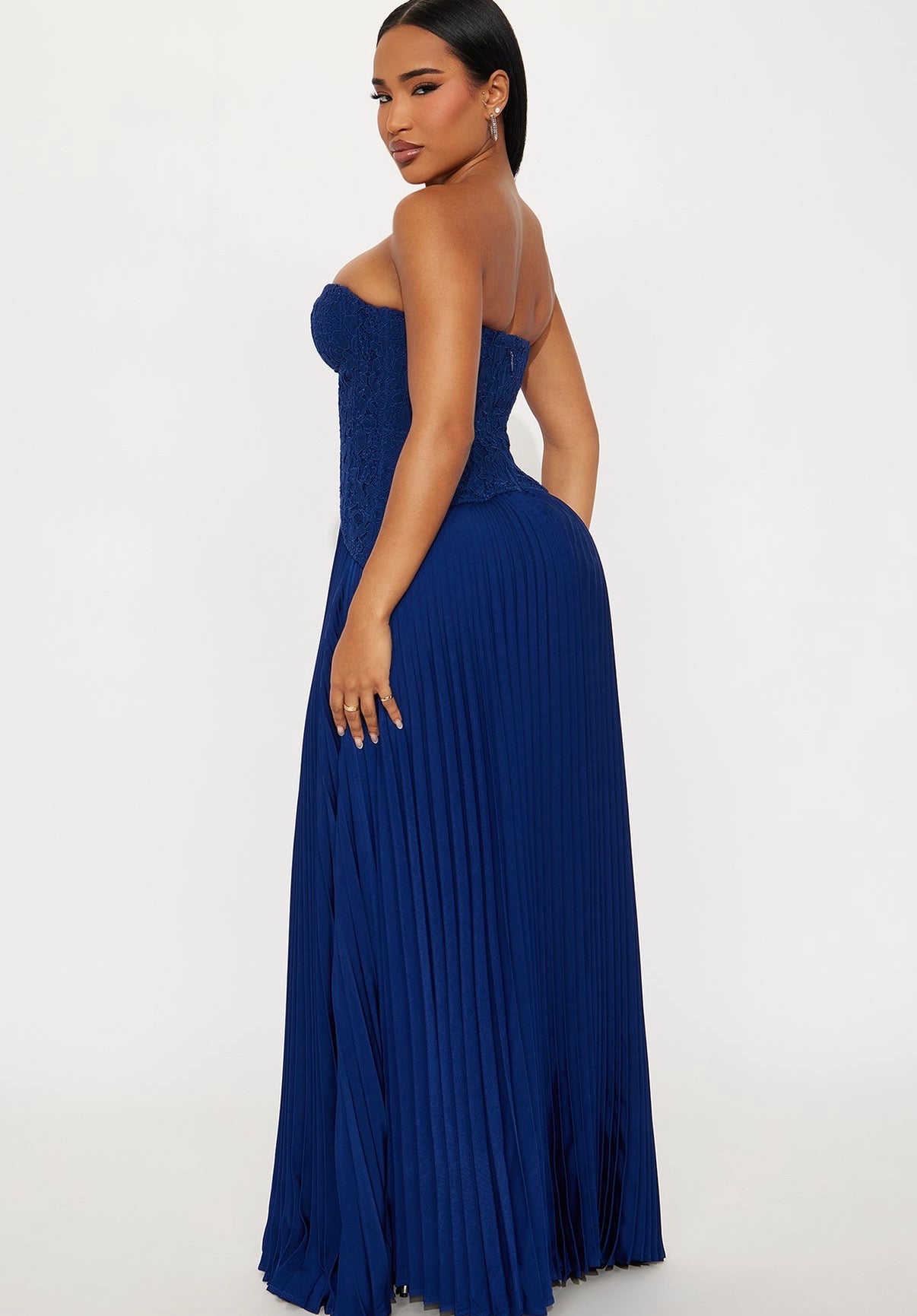 Daniella Corset Maxi in Navy