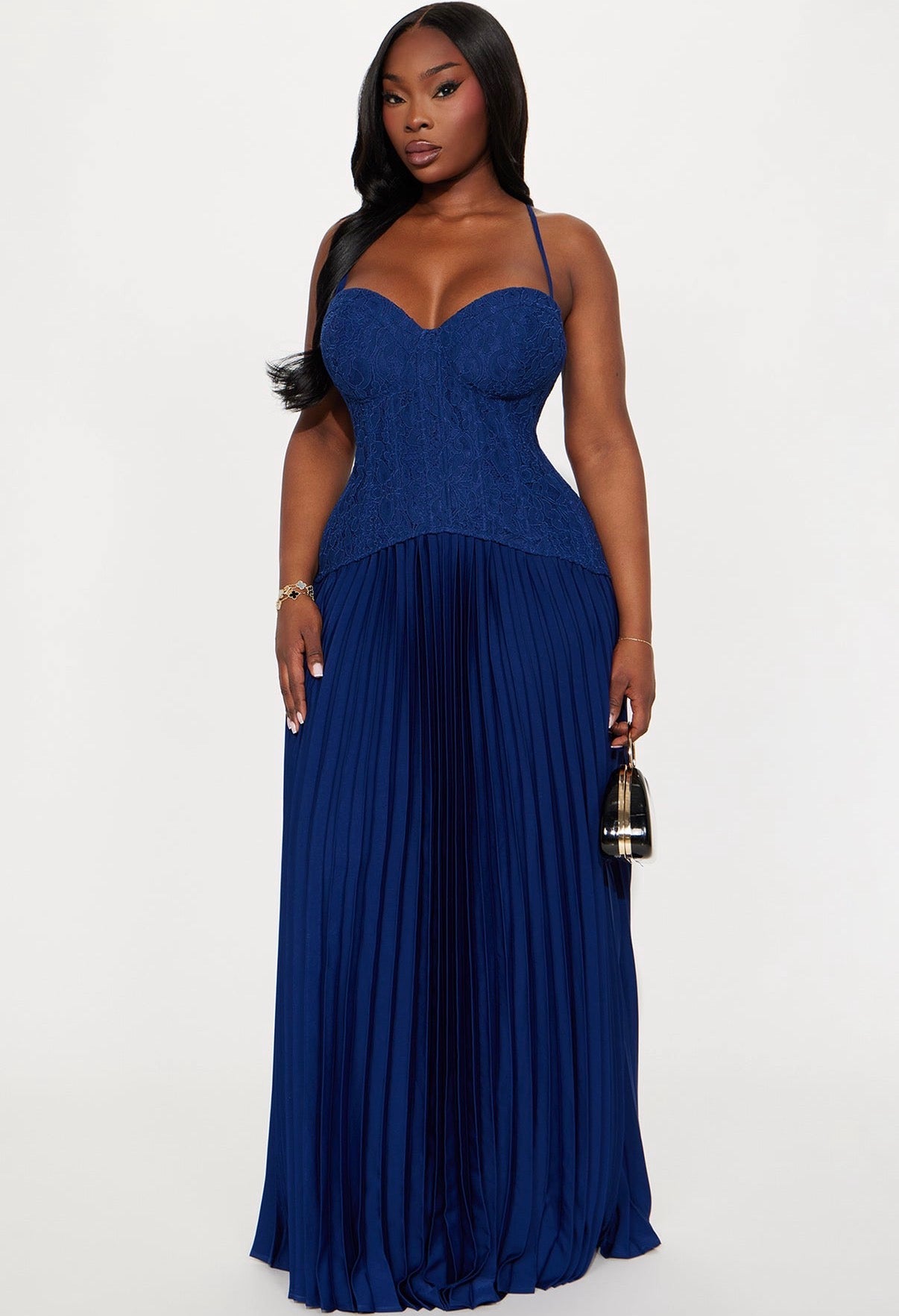 Daniella Corset Maxi in Navy