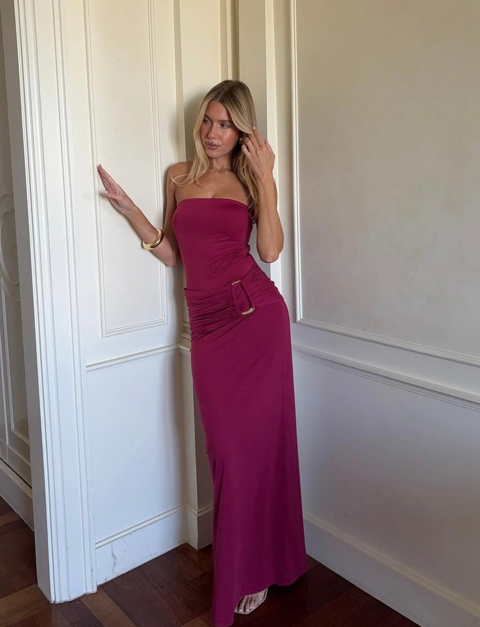 Torin Maxi in Beet Red