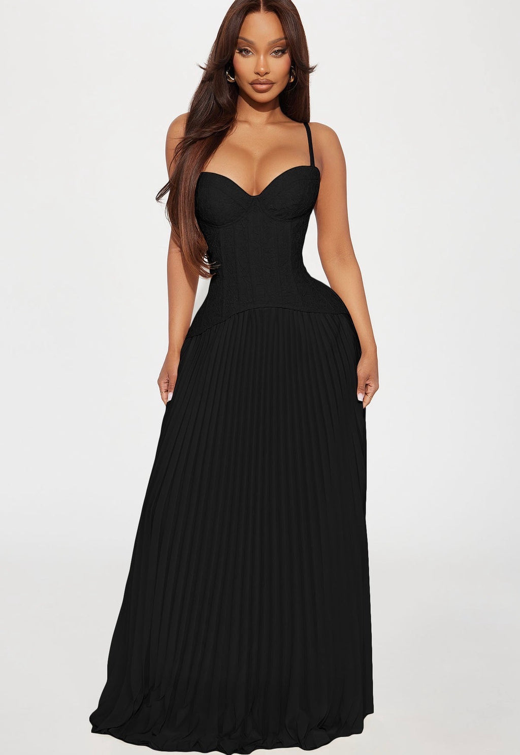 Daniella Corset Maxi in Black