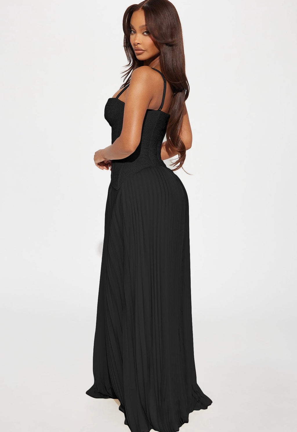 Daniella Corset Maxi in Black