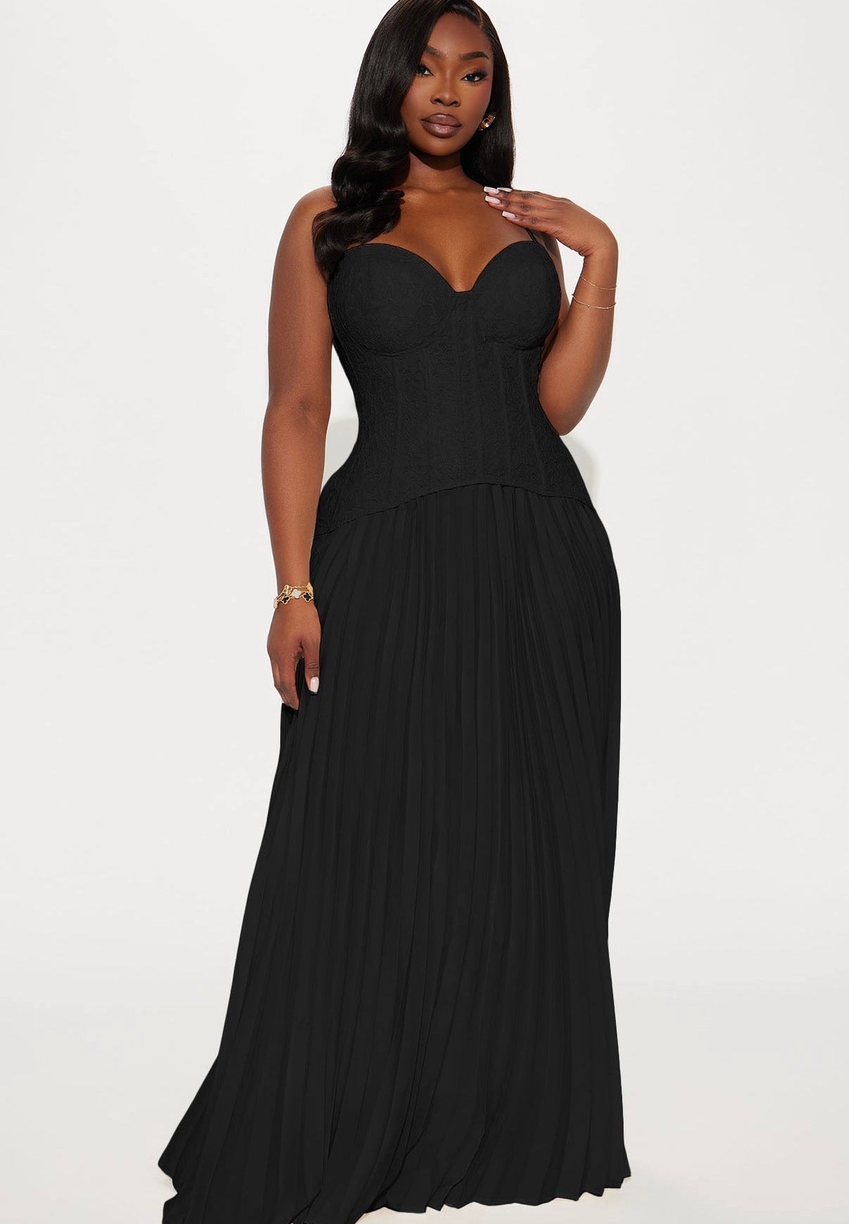 Daniella Corset Maxi in Black