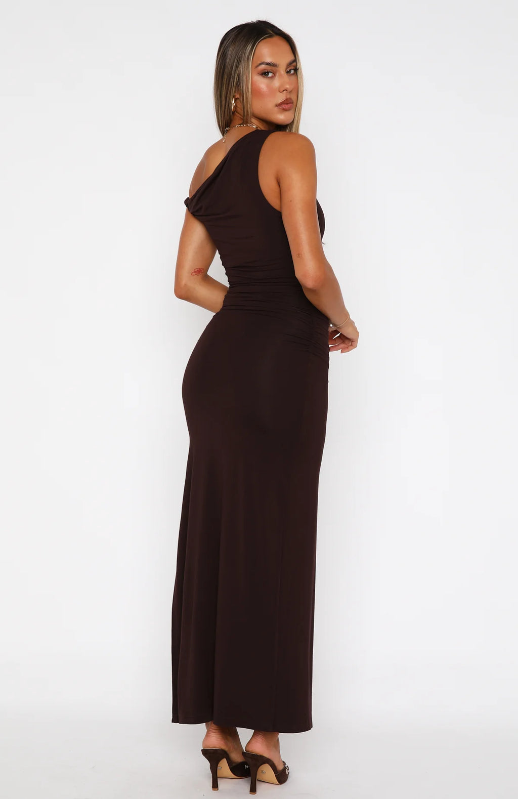 Little Bit Dramatic Maxi in Brown