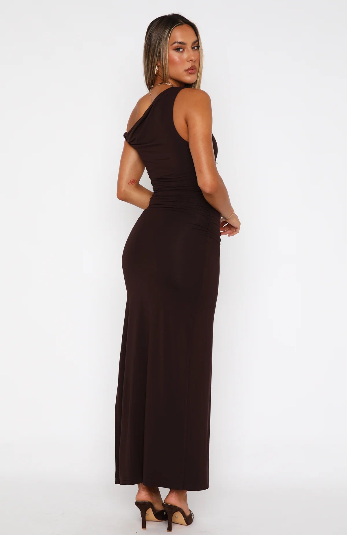 Little Bit Dramatic Maxi in Brown