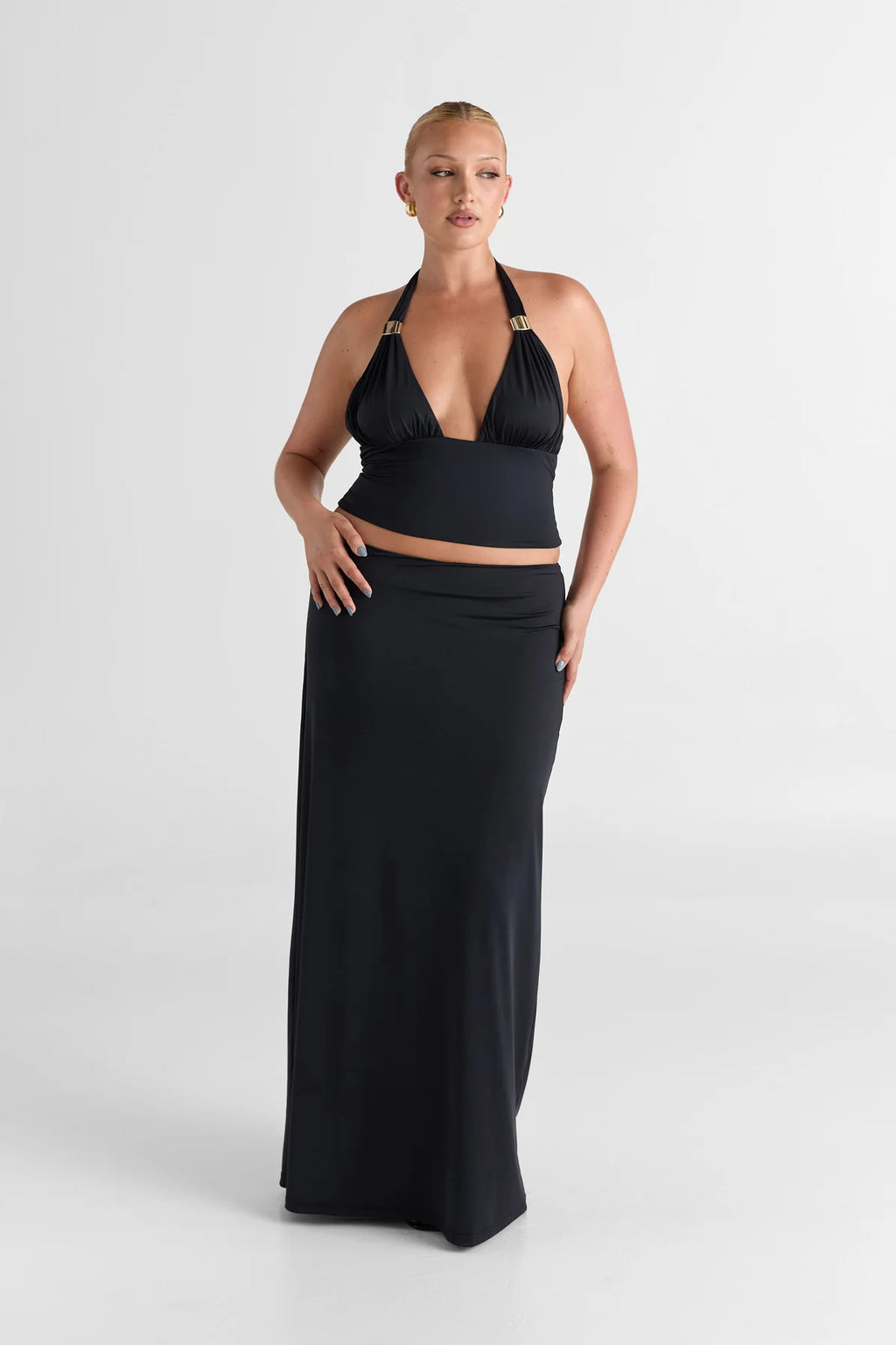 Cleo Halter Maxi Set