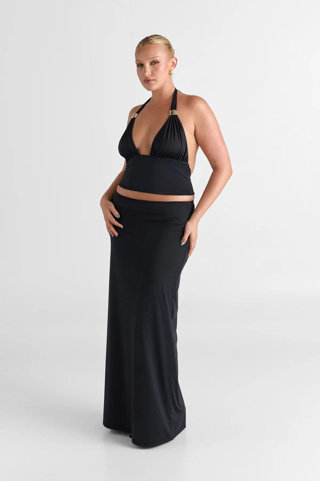 Cleo Halter Maxi Set