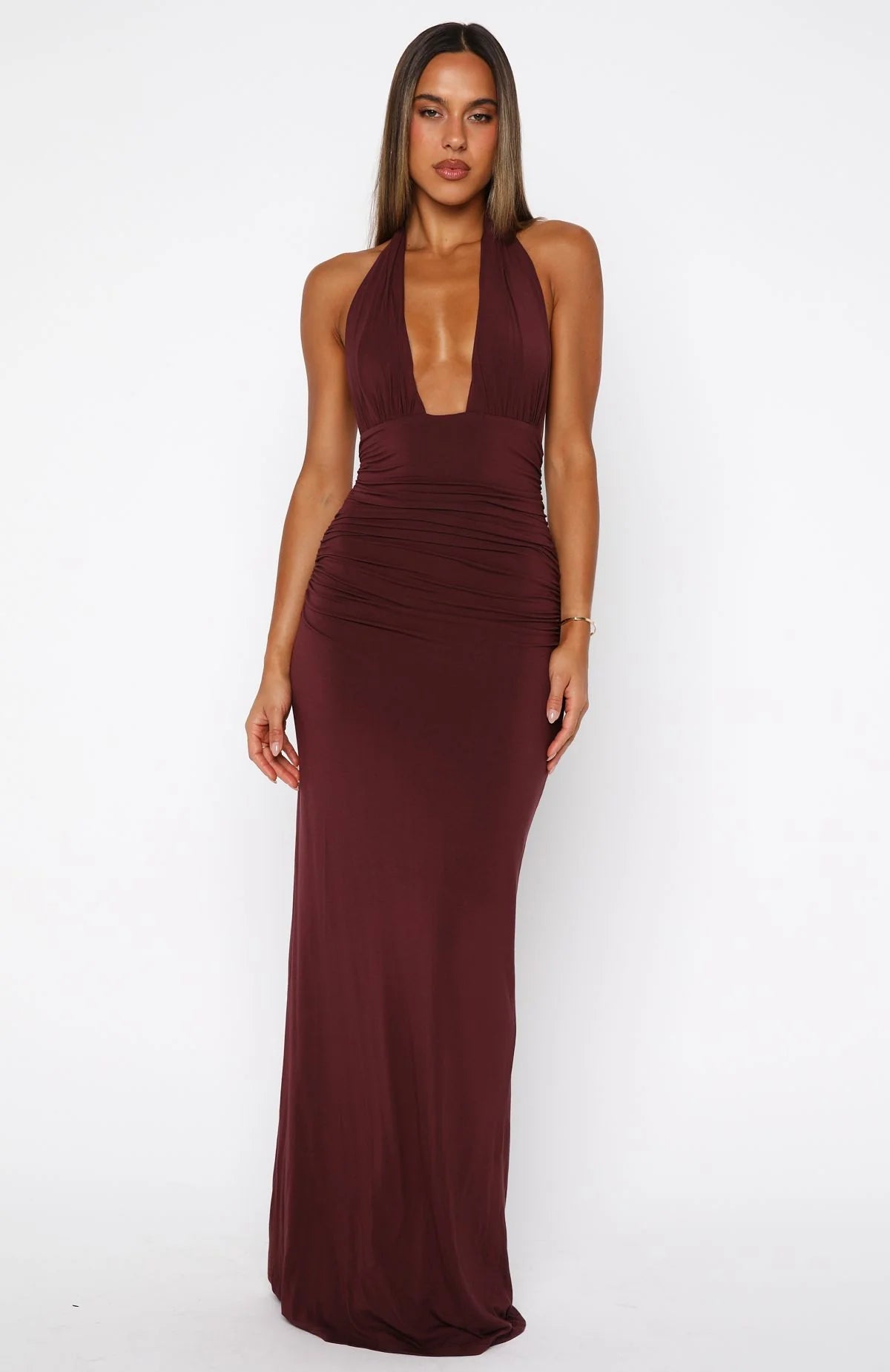 Say What You Feel Maxi in Maroon