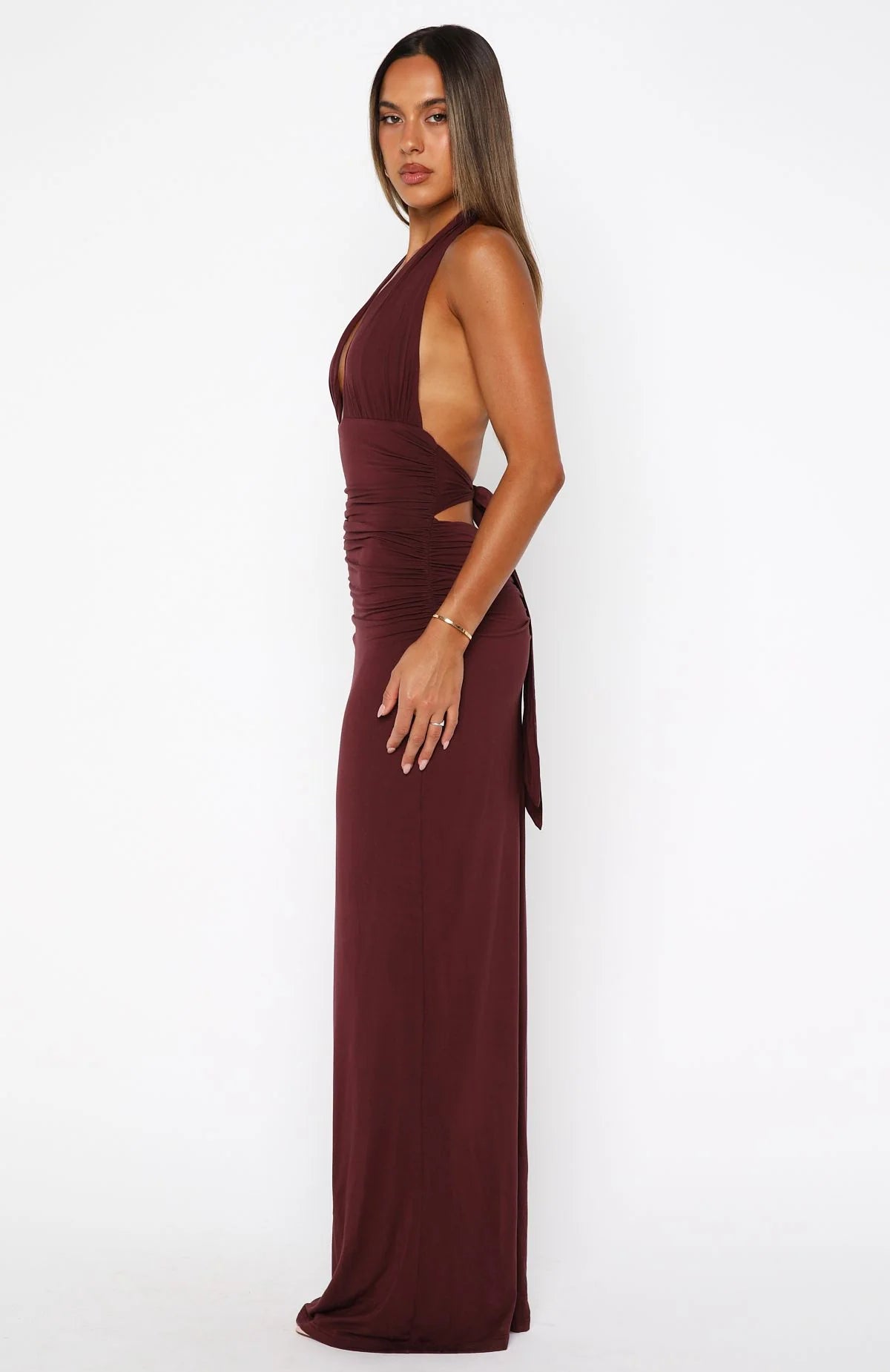 Say What You Feel Maxi in Maroon