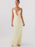 Flora Maxi in Yellow