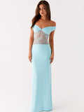 Infatuation Lace Maxi in Blue